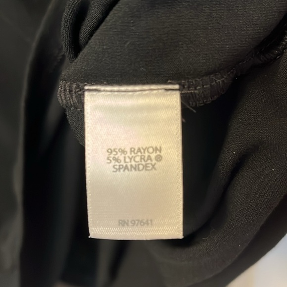 J. Jill Wearever shift midi dress 3/4 sleeve stretchy V neck front and back - Picture 4 of 5